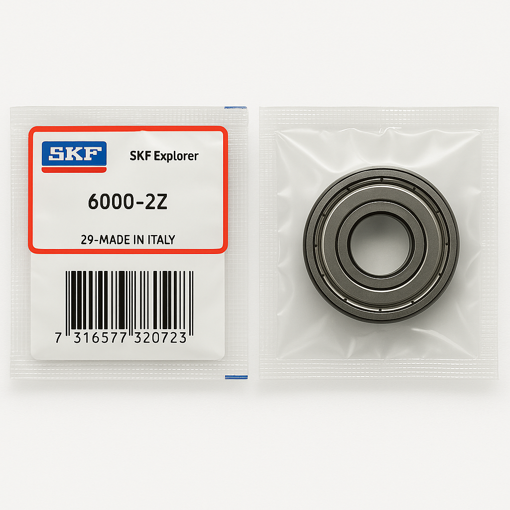 Vòng bi SKF 6000-2Z - Vòng bi cầu rãnh sâu, phớt chặn thép