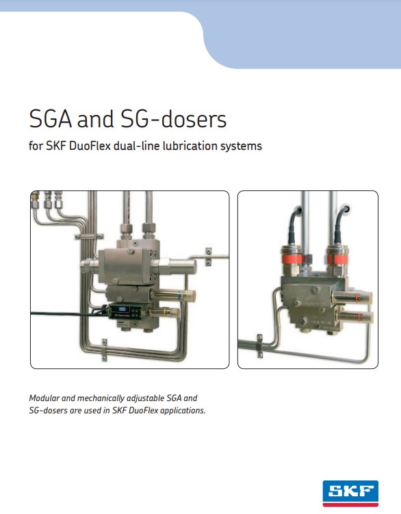 SGA và SG-dosers cho hệ thống bôi trơn dòng kép SKF DuoFlex